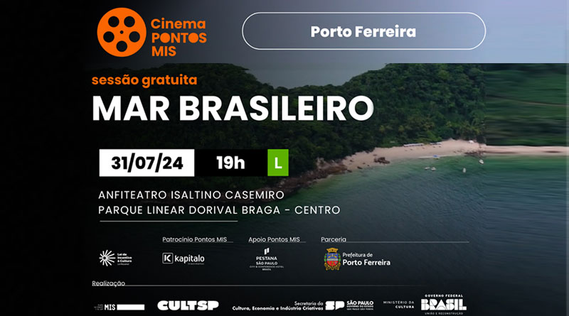 Pontos MIS apresenta sessão de “Mar Brasileiro” no Anfiteatro Isaltino Casemiro